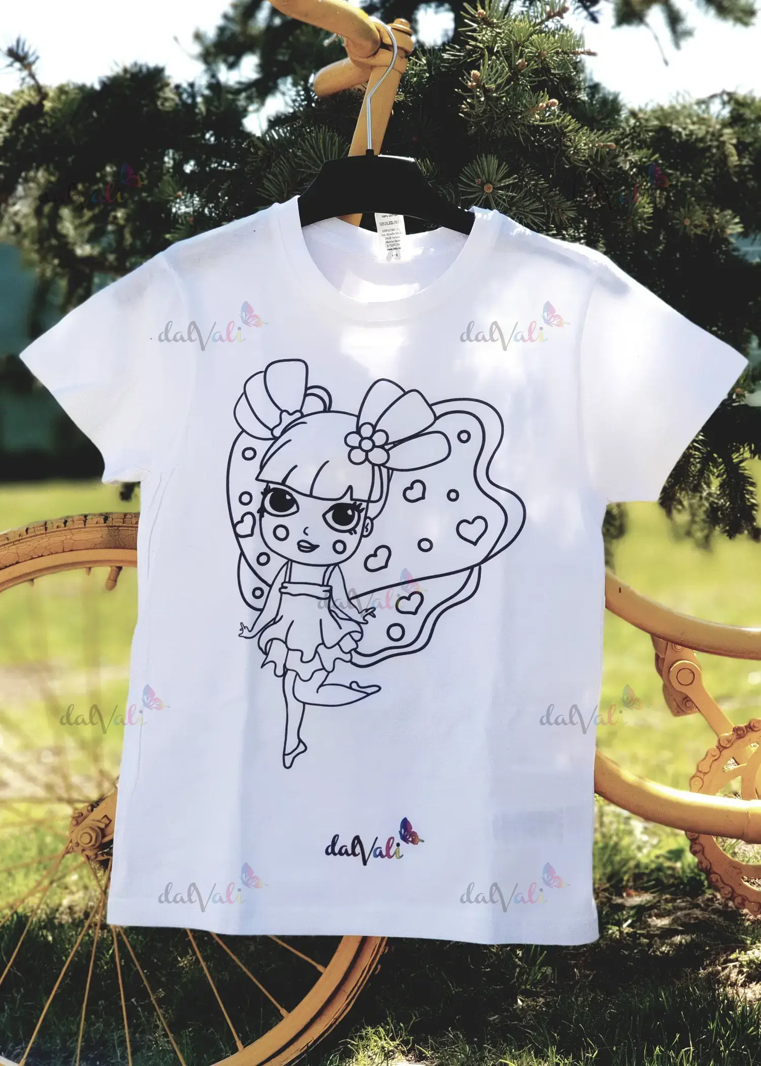 Tricou educativ de colorat - Balerina [1]