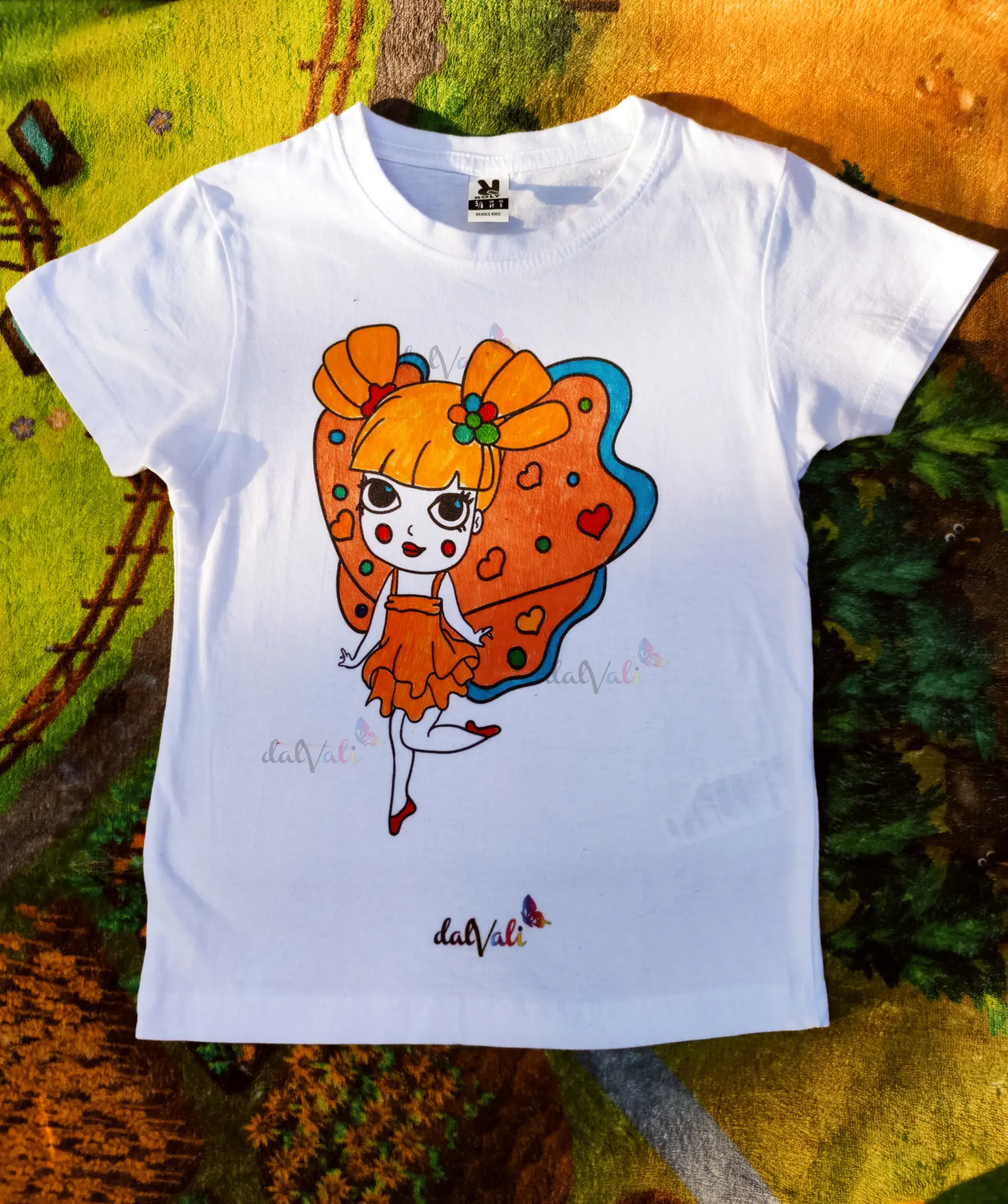 Tricou educativ de colorat - Balerina [3]