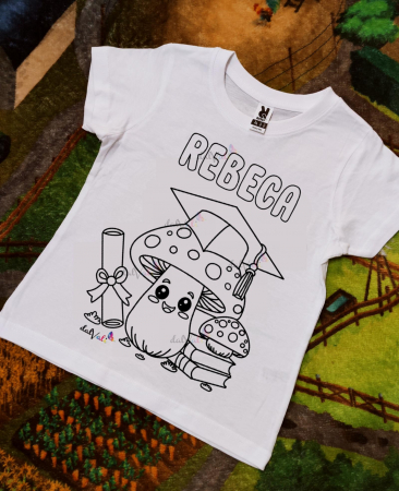 TRICOURI COPII - Tricou educativ de colorat Ciupercuta Premiere-Serbare-Absolvire