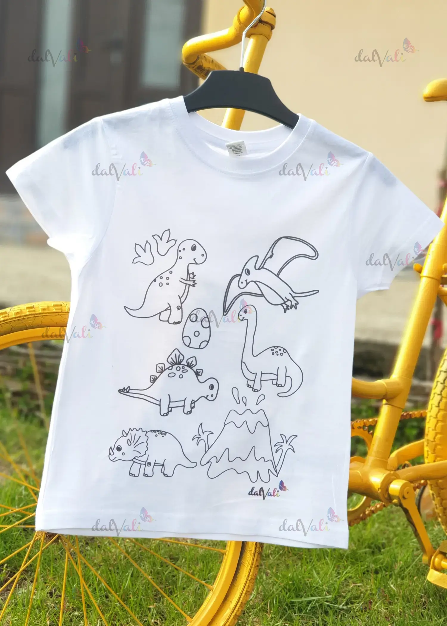 Tricou educativ de colorat - Dinozauri [1]