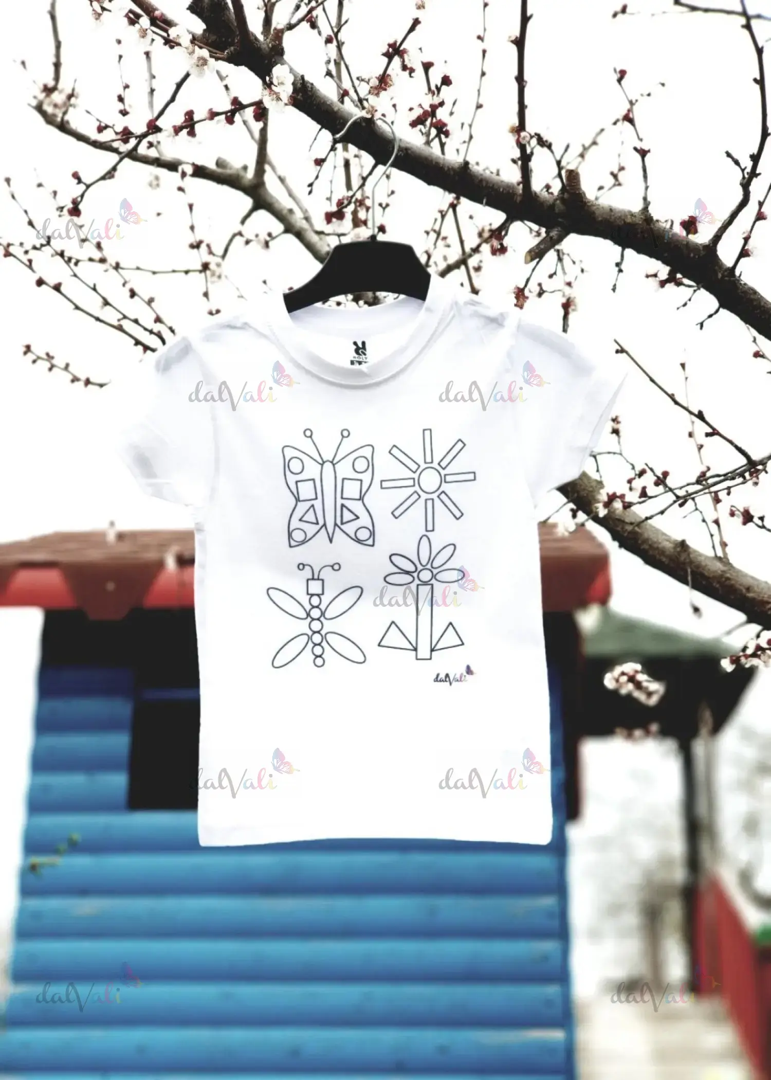 TRICOURI COPII - Tricou educativ de colorat - Formele - Natura