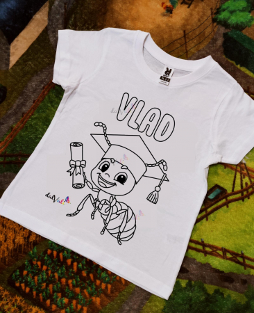Tricou educativ de colorat Furnicuta Premiere-Serbare-Absolvire