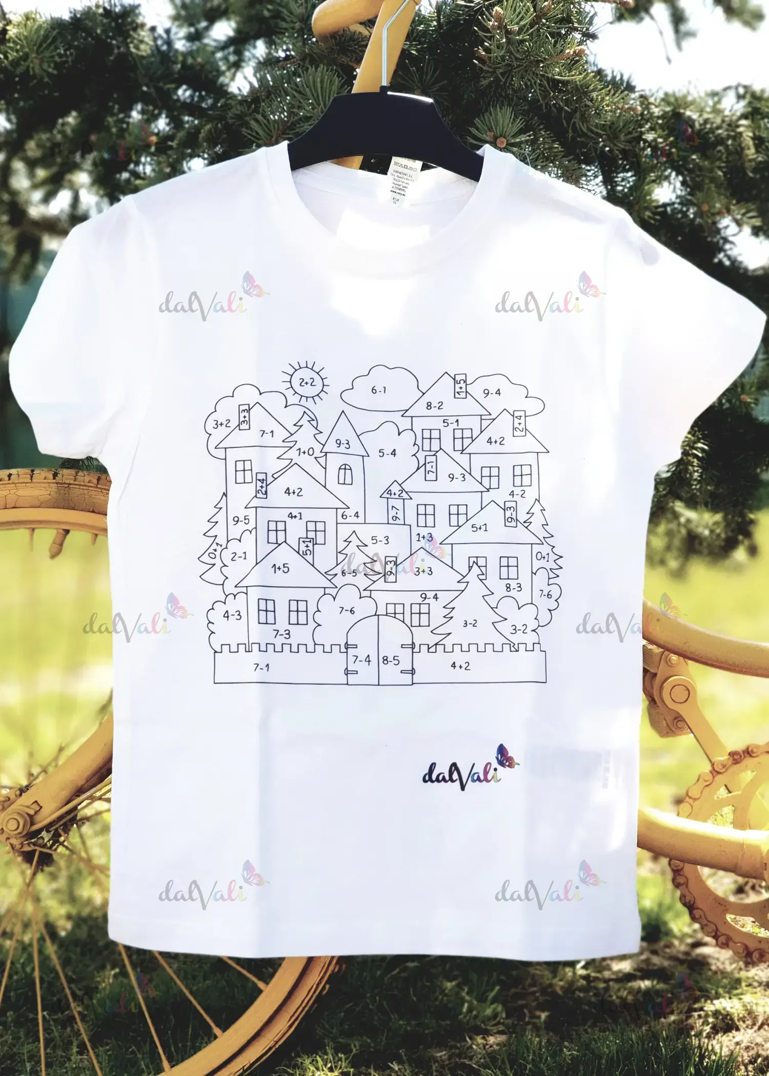 Tricou educativ de colorat - Matematica in culori [3]