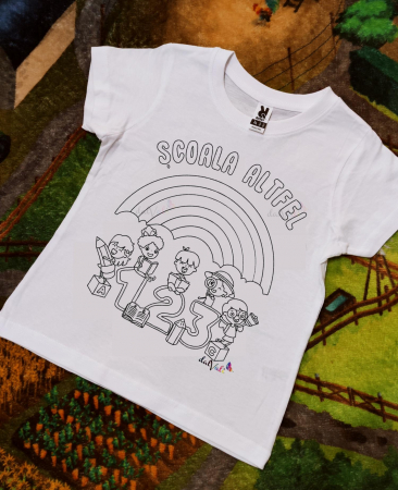 Tricou educativ de colorat Saptamana Altfel Curcubeu [1]