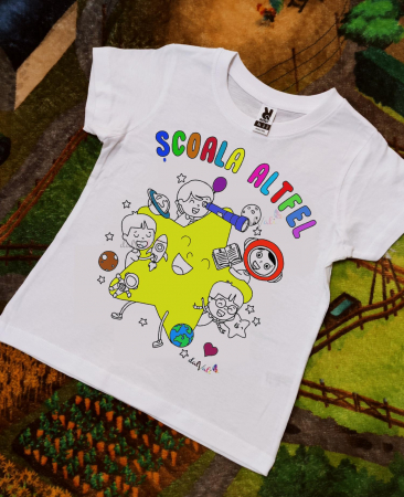 TRICOURI COPII - Tricou educativ de colorat Saptamana Altfel Steluta