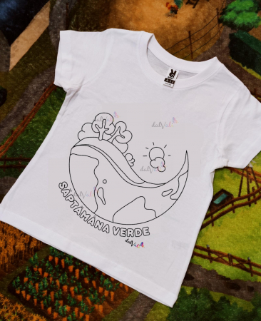 Tricou educativ de colorat Saptamana Verde [1]