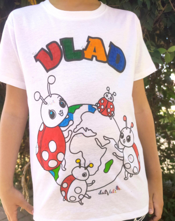 Tricou educativ de colorat Saptamana Verde - Buburuze