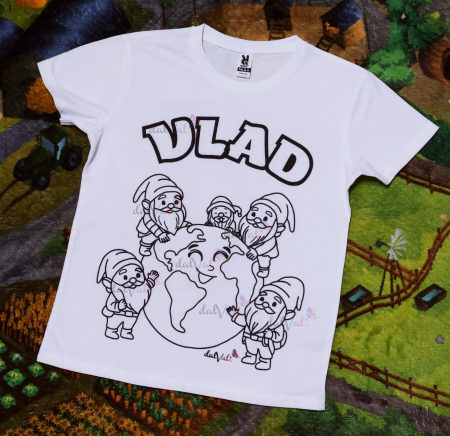 Tricou educativ de colorat Saptamana Verde - Pitici [2]
