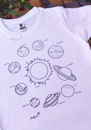 Tricou educativ de colorat Sistemul Solar 1 [1]