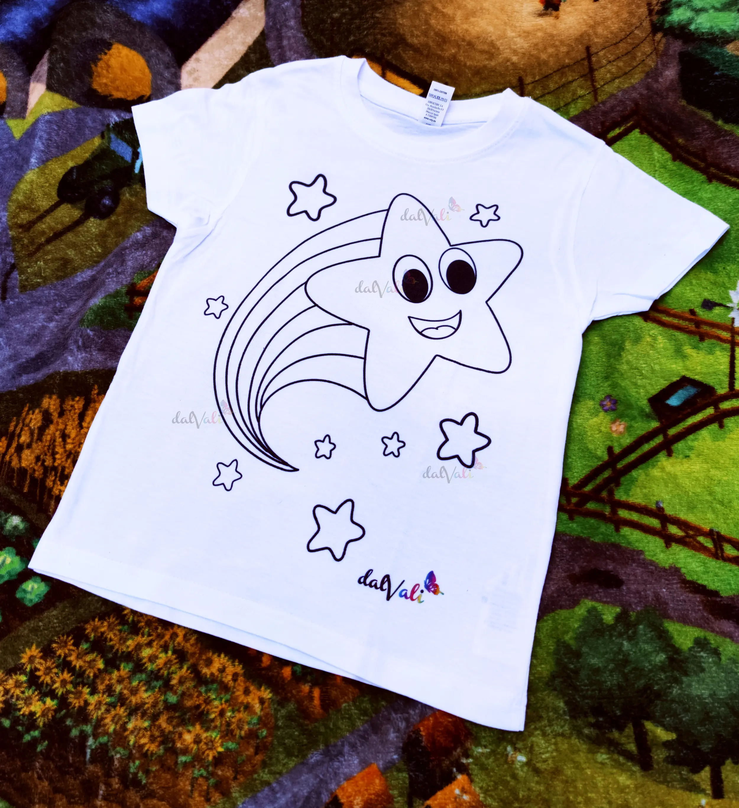 TRICOURI COPII - TRICOU EDUCATIV DE COLORAT STELUTE