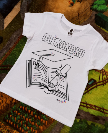 TRICOURI COPII - Tricou educativ de colorat Toca Premiere-Serbare-Absolvire 2