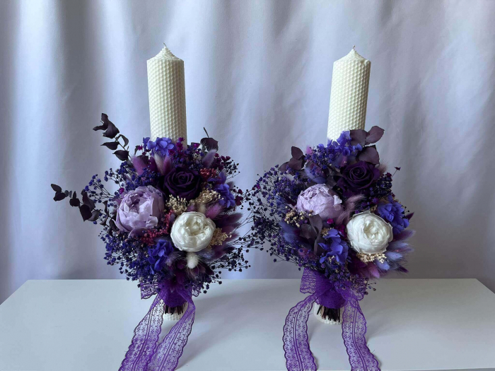 Pachet lumanari nunta + Buchet mireasa [3]