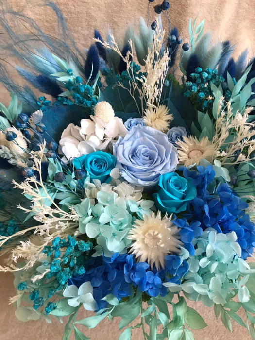 Aranjament floral cu flori criogenate si uscate [5]