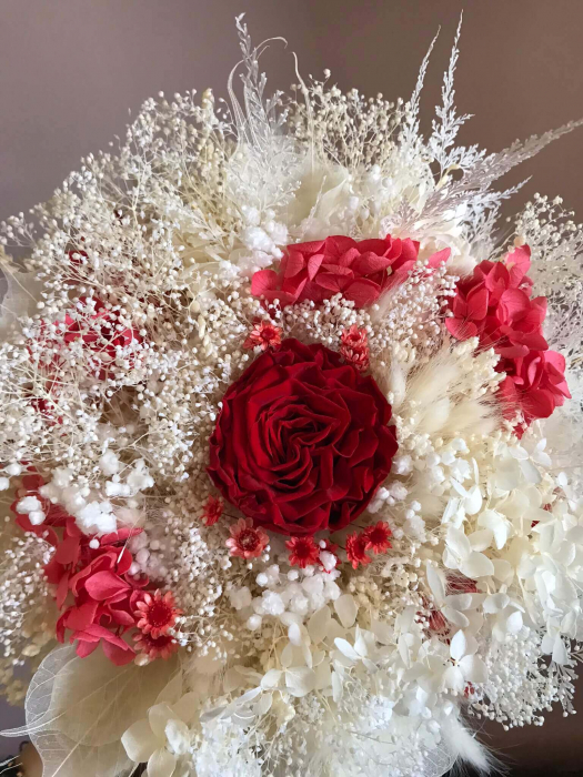 Buchet flori cu trandafir cret [3]