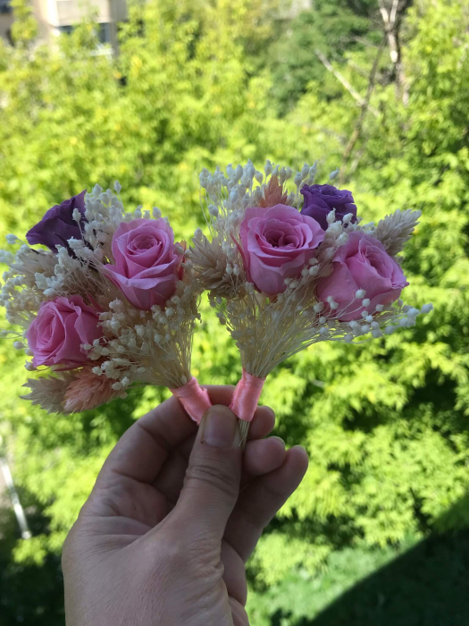 Cocarde din flori naturale [2]