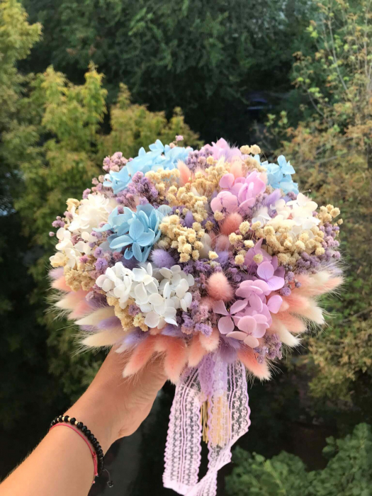 Buchet flori cu hortensie criogenata [2]