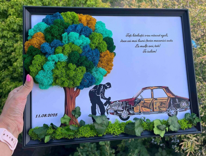 Tablou cu licheni mecanic auto [2]