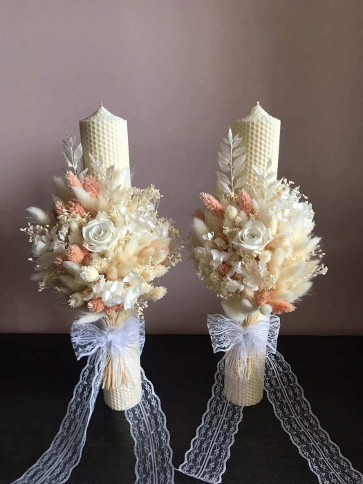 Pachet lumanari nunta + Buchet mireasa [5]