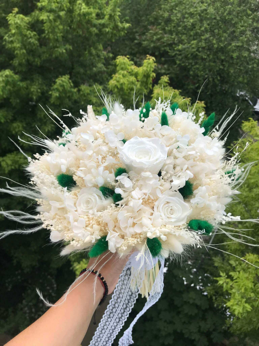 Pachet lumanari nunta + Buchet mireasa [4]