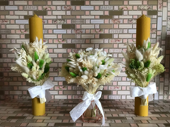 Pachet lumanari nunta + Buchet mireasa [2]