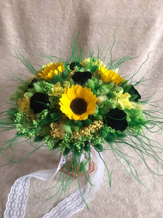 Buchet flori cu floarea soarelui [3]