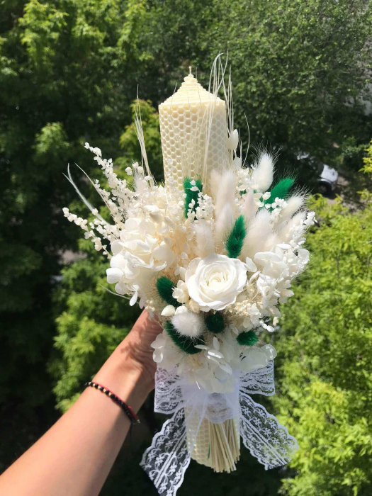 Pachet lumanari nunta + Buchet mireasa [6]