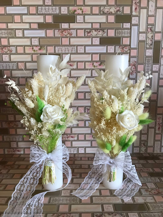 Pachet lumanari nunta + Buchet mireasa [2]