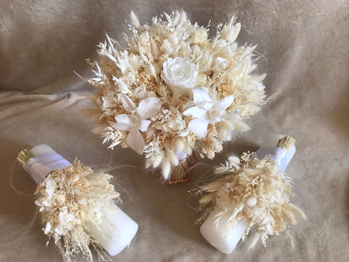 Pachet lumanari nunta + Buchet mireasa [3]