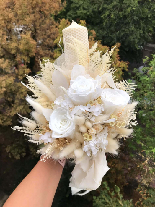 Pachet lumanari nunta + Buchet mireasa [5]