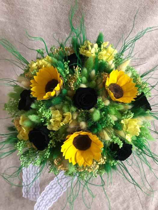 Buchet flori cu floarea soarelui [4]