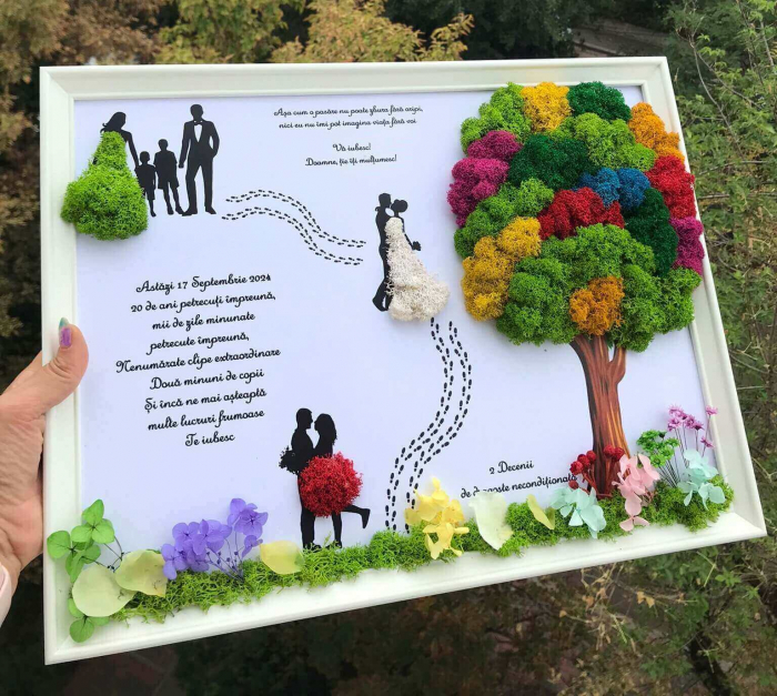 Tablou cu licheni aniversar pentru Sot [2]