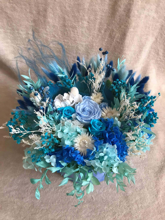 Aranjament floral cu flori criogenate si uscate [2]