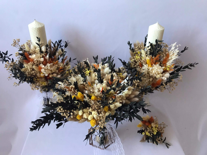 Pachet lumanari nunta + Buchet mireasa [5]