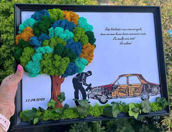 Tablou cu licheni mecanic auto [3]