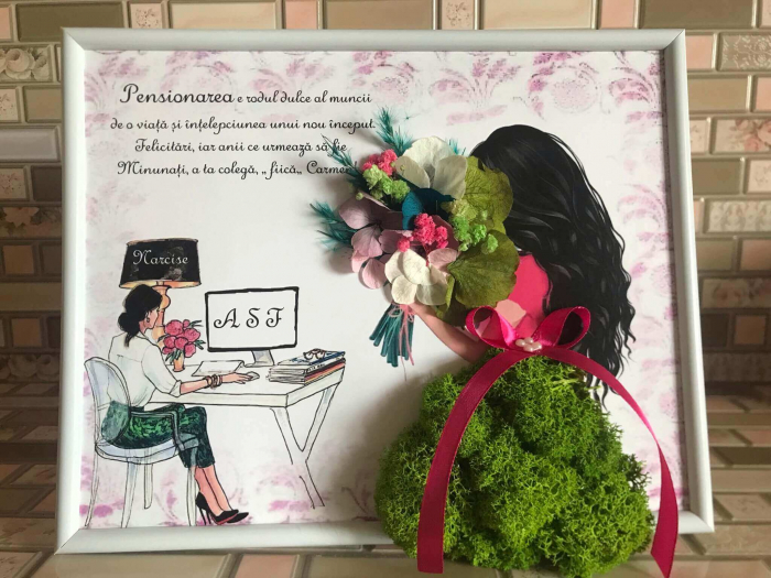 Tablou cu licheni prietena la pensionare [2]