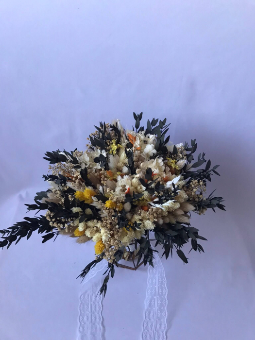 Buchet flori criogenate si eucalipt [3]