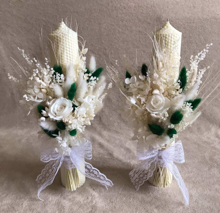 Pachet lumanari nunta + Buchet mireasa [2]