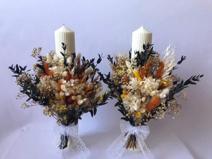 Pachet lumanari nunta + Buchet mireasa [2]