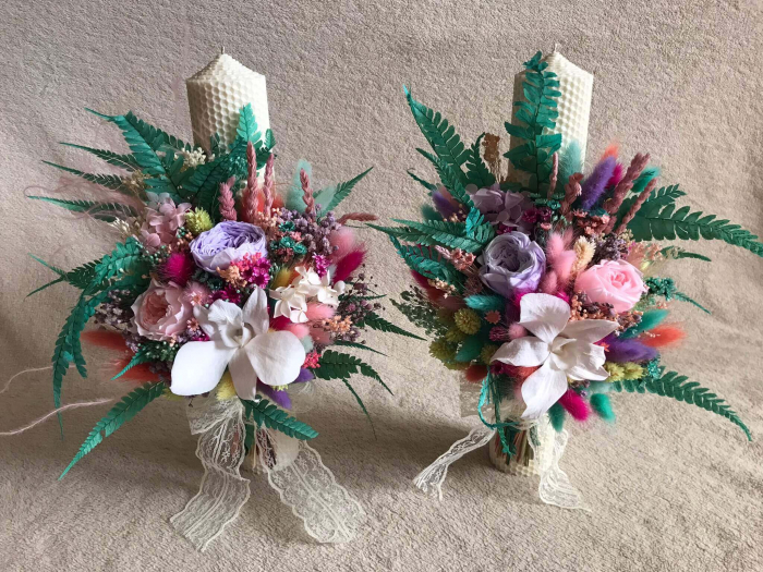 Pachet nunta (Lumanari nunta si buchet flori mireasa) [3]
