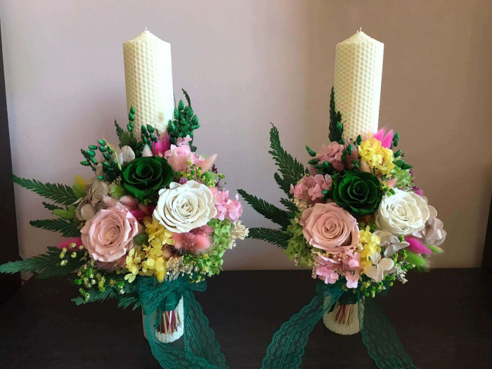 Pachet lumanari nunta + Buchet mireasa [2]