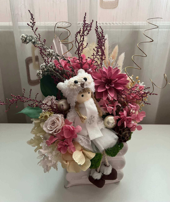 Aranjament floral cu flori ciogenate [3]