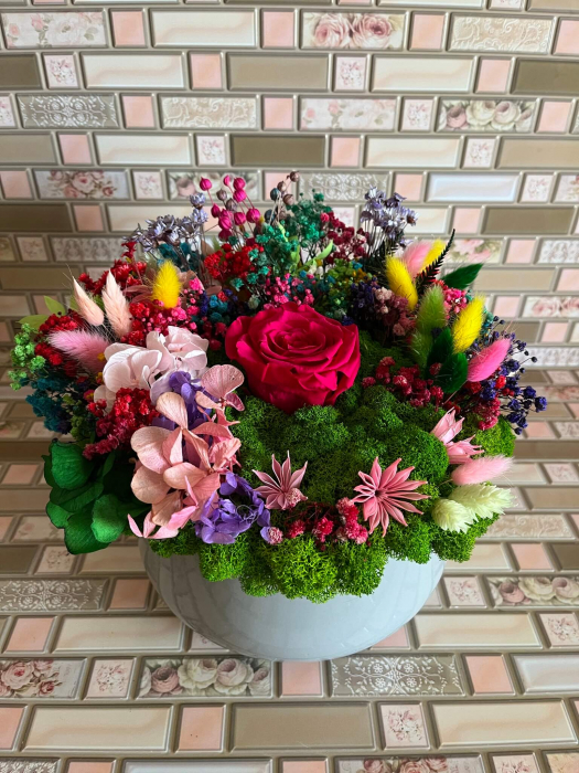 Aranjament floral cu licheni [2]