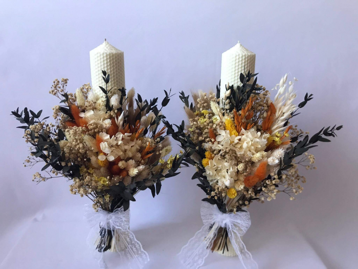 Pachet lumanari nunta + Buchet mireasa [3]