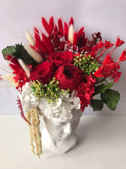 Aranjament floral cu licheni si flori criogenate [3]