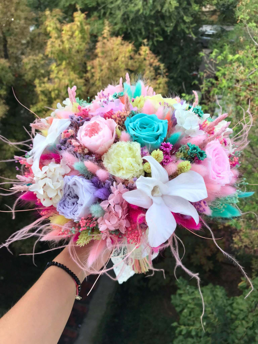 Pachet nunta (Lumanari nunta si buchet flori mireasa) [5]