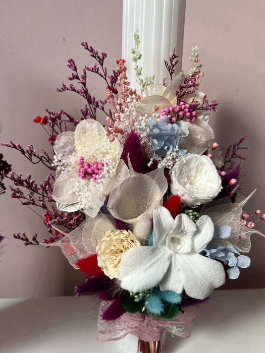 Lumanari nunta cu flori criogenate [6]