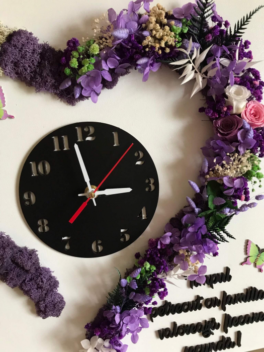 Ceas decorativ cu licheni [2]