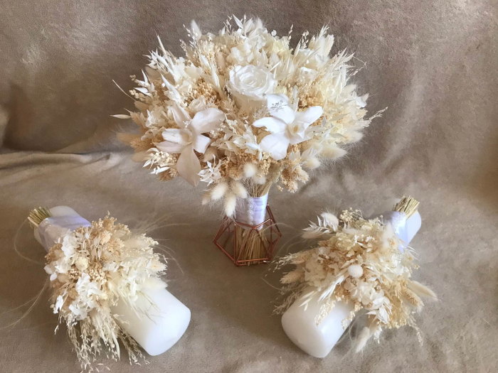 Pachet lumanari nunta + Buchet mireasa [1]