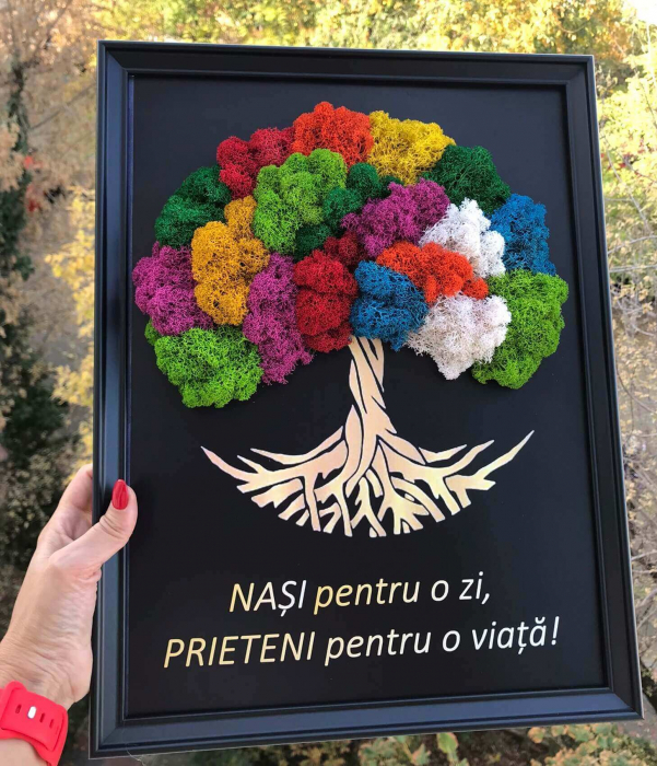 Tablou cu licheni copacul vietii [2]