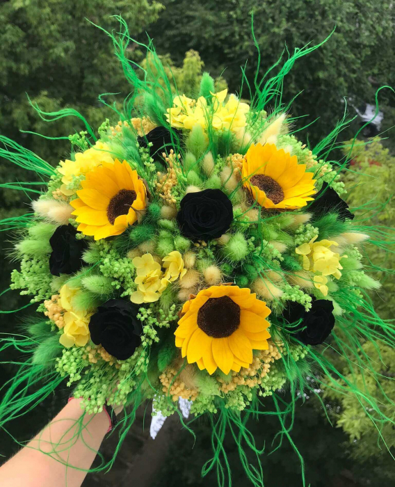 Buchet flori cu floarea soarelui [1]
